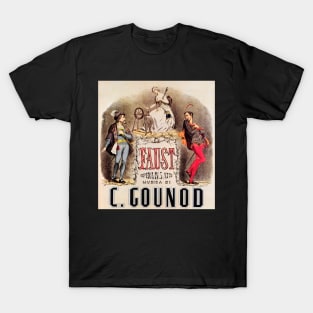 FAUST OPERA Musical Theater Play by C GOUNOD Vintage Advertisement Lithograph T-Shirt